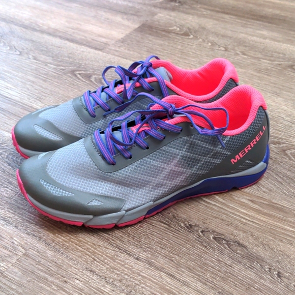 Merrell Other - Merrell Bare Access Sneakers Gray Pink and Purple Big